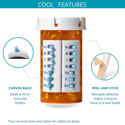 Take-n-Slide Medication Tracker and Reminder (2 Pack)