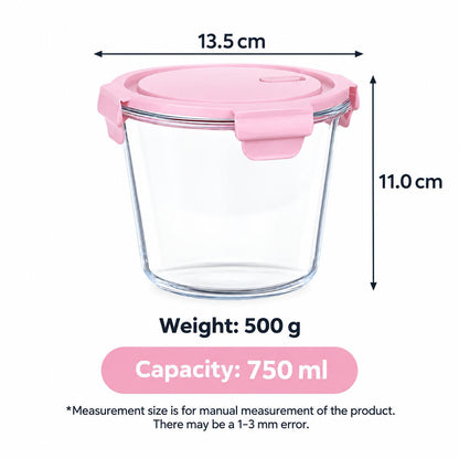 Leakproof Glass Storage containers (750ml)