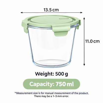 Leakproof Glass Storage containers (750ml)