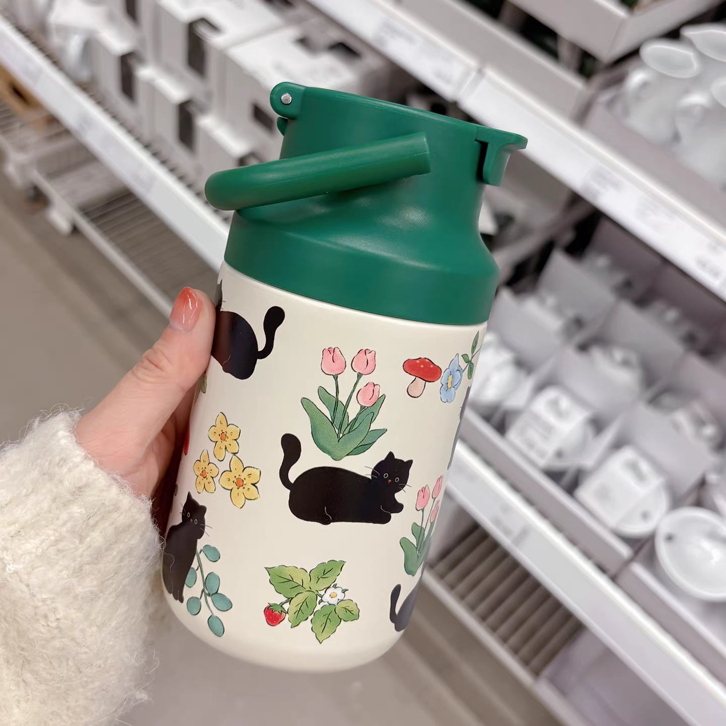 Whisker Bloom Hot and Cold with Tea infuser Sipper Flask (500ml)