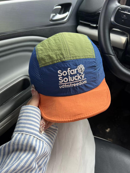 So Far So Lucky Lightweight Men's Mesh Minimalist Stylish Baseball Cap