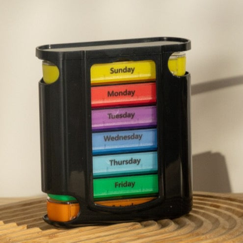 Pill Box 7 Days 4 Compartments – Medication Box