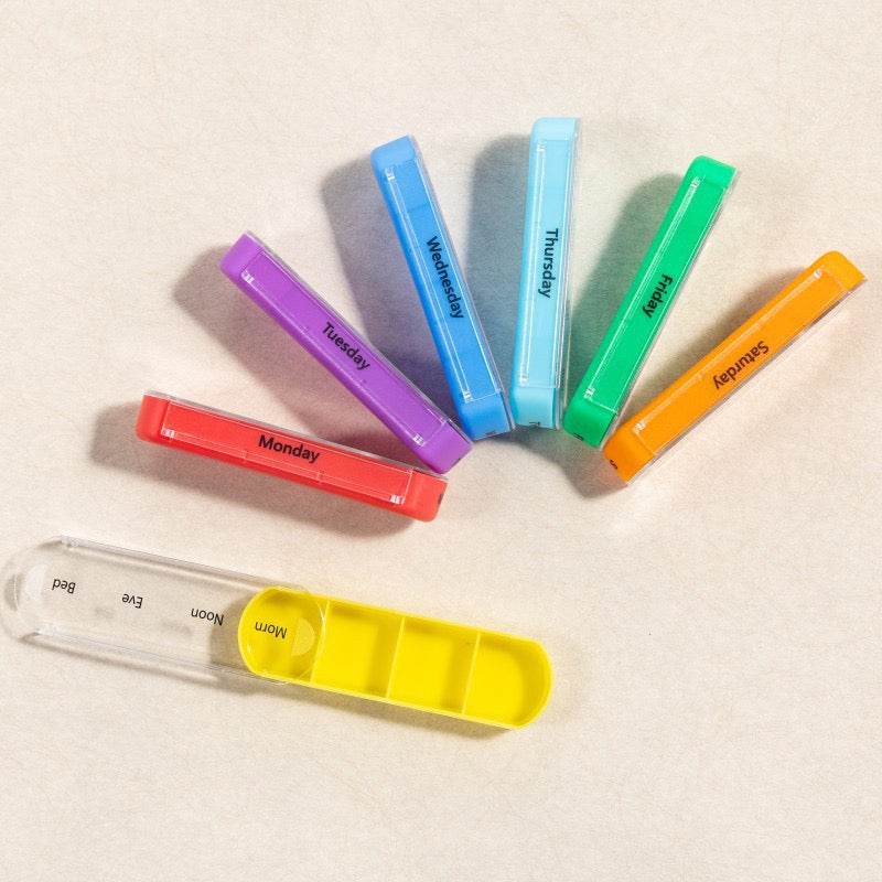 Pill Box 7 Days 4 Compartments – Medication Box