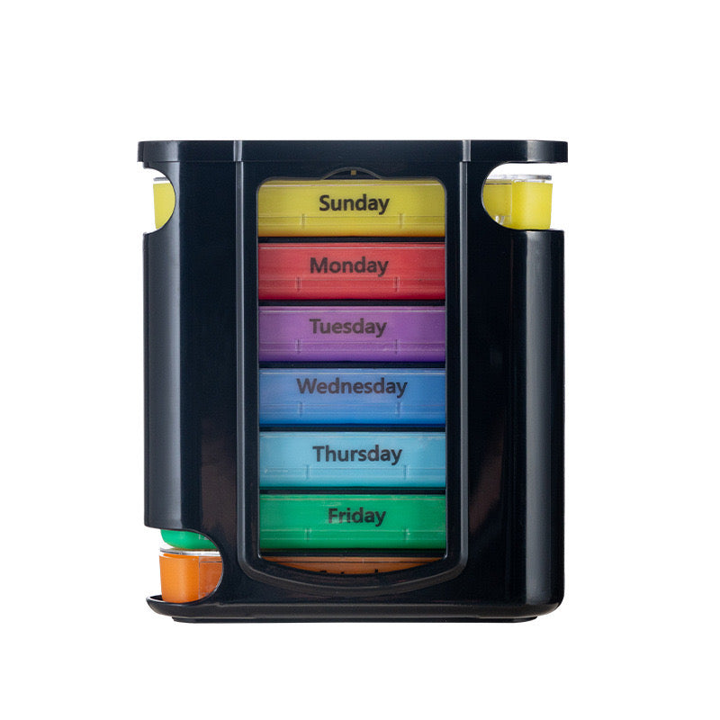 Pill Box 7 Days 4 Compartments – Medication Box