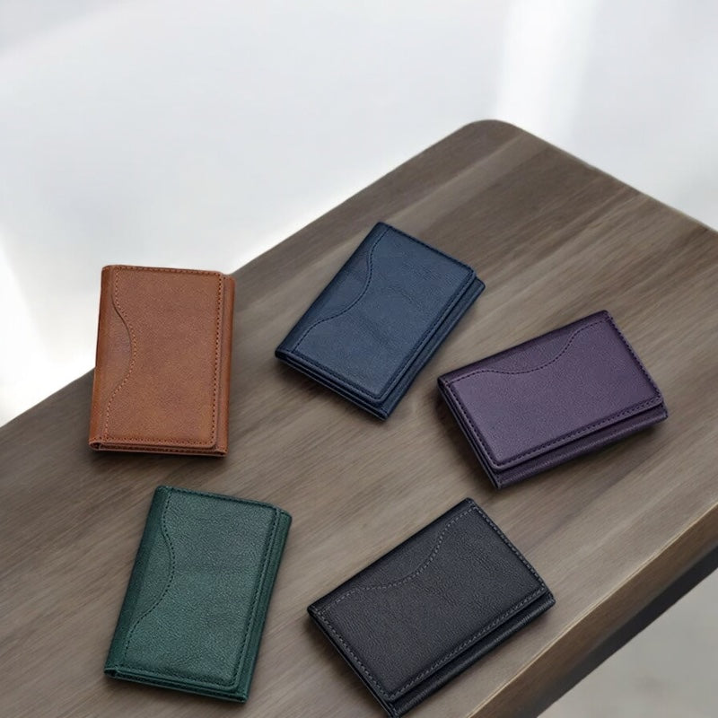 Tri-fold Magnetic (MagSafe) PU Wallet Card Holder for iPhone 15/14/13/12 Series