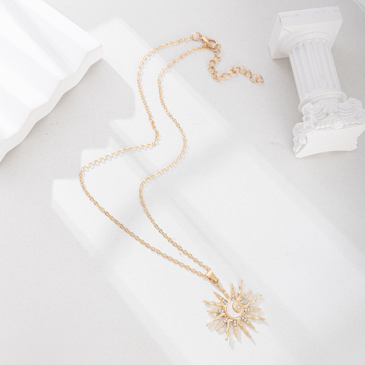 Blazing sun necklace