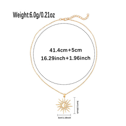 Blazing sun necklace