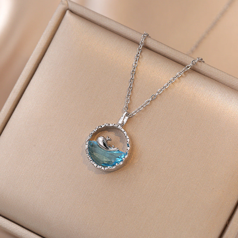 Ocean pendant necklace