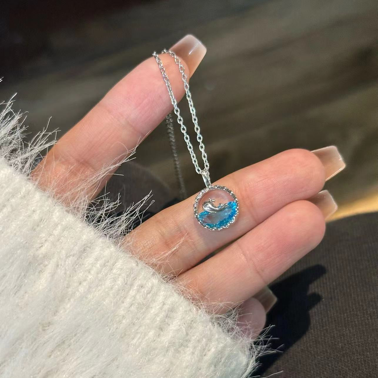 Ocean pendant necklace