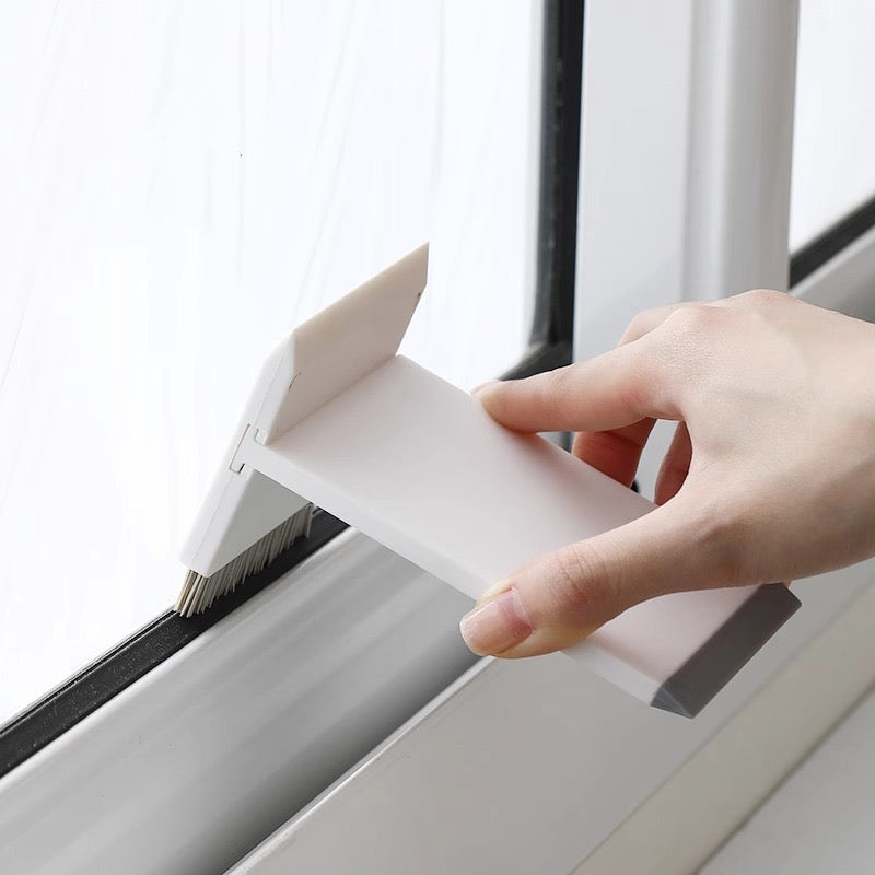 Multi Purpose Counter Brush for Cleaning Glass, Tiles, Mirror, Shower Door, Stove, Tabletop, Household