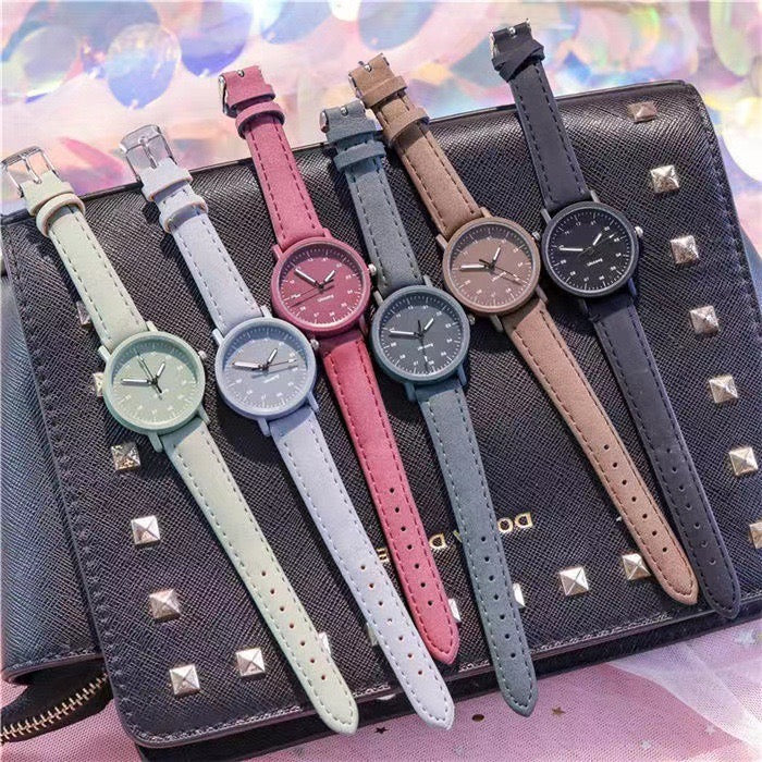Inschic Minimalist Design Women Pastel Watches