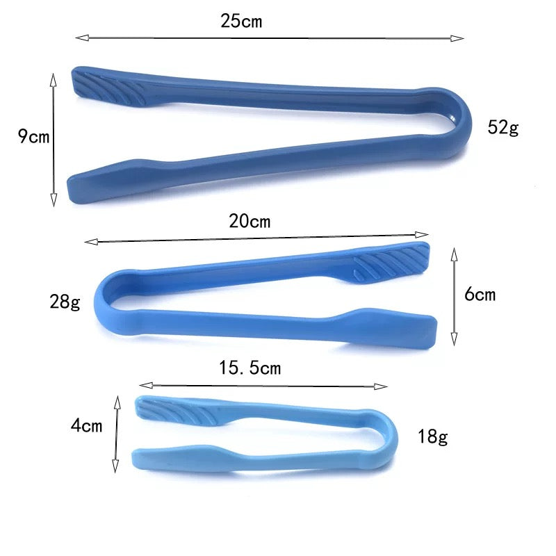3pc Sturdy Kitchen Tong Set (6/8/10 inch)