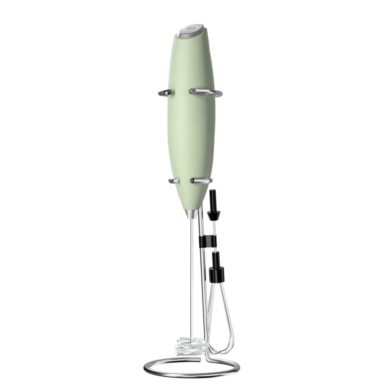 2-in-1 Milk Frother & Egg Whisk with Stand