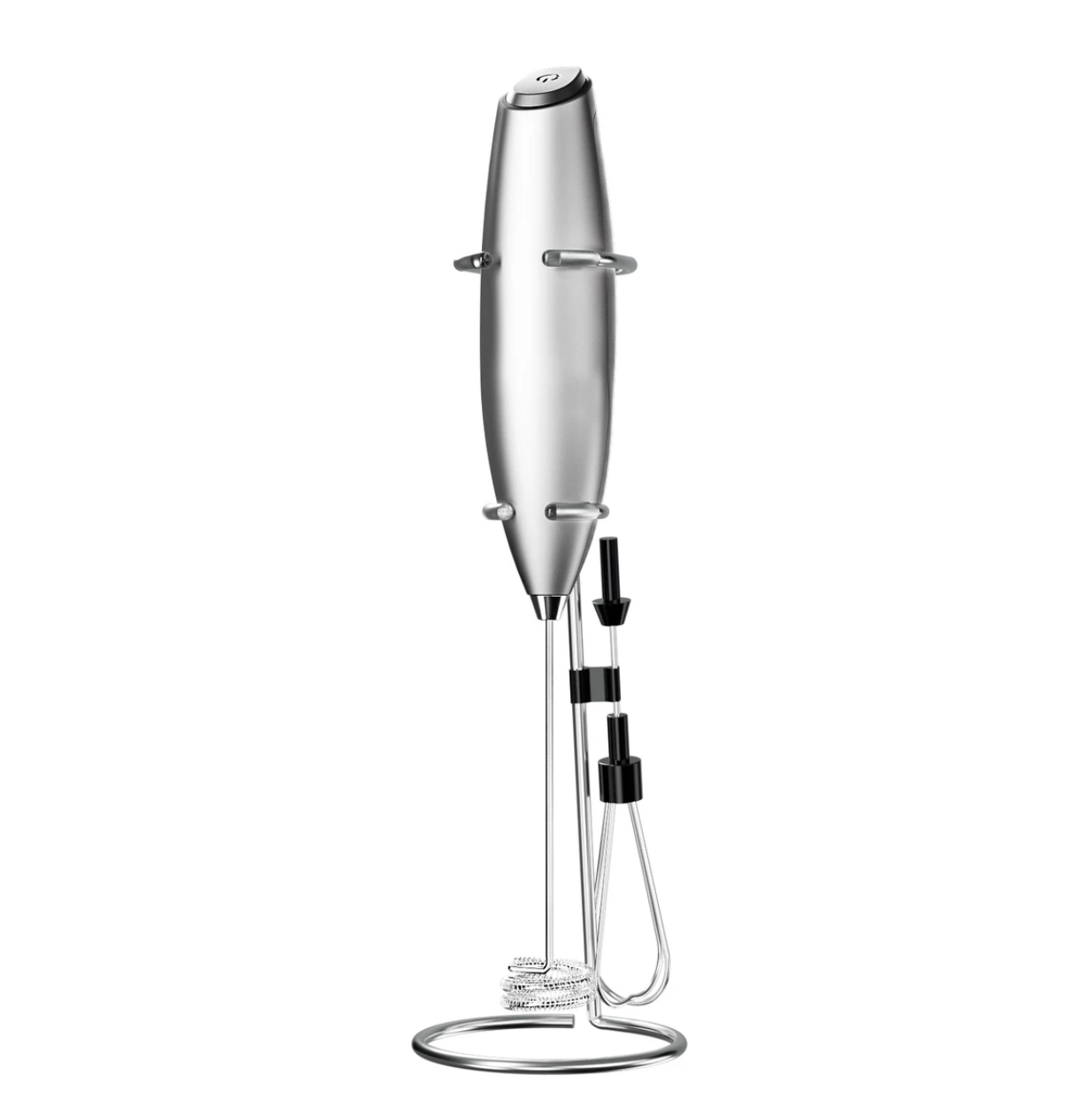 2-in-1 Milk Frother & Egg Whisk with Stand