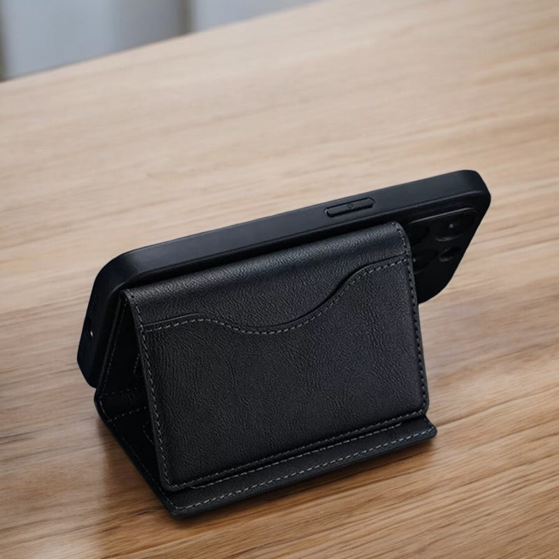 Tri-fold Magnetic (MagSafe) PU Wallet Card Holder for iPhone 15/14/13/12 Series