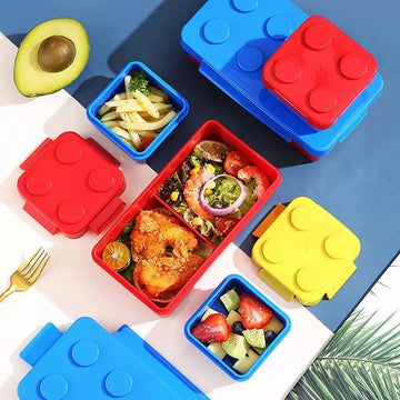 DIY Building Blocks Lunch Box  Set of 3pcs