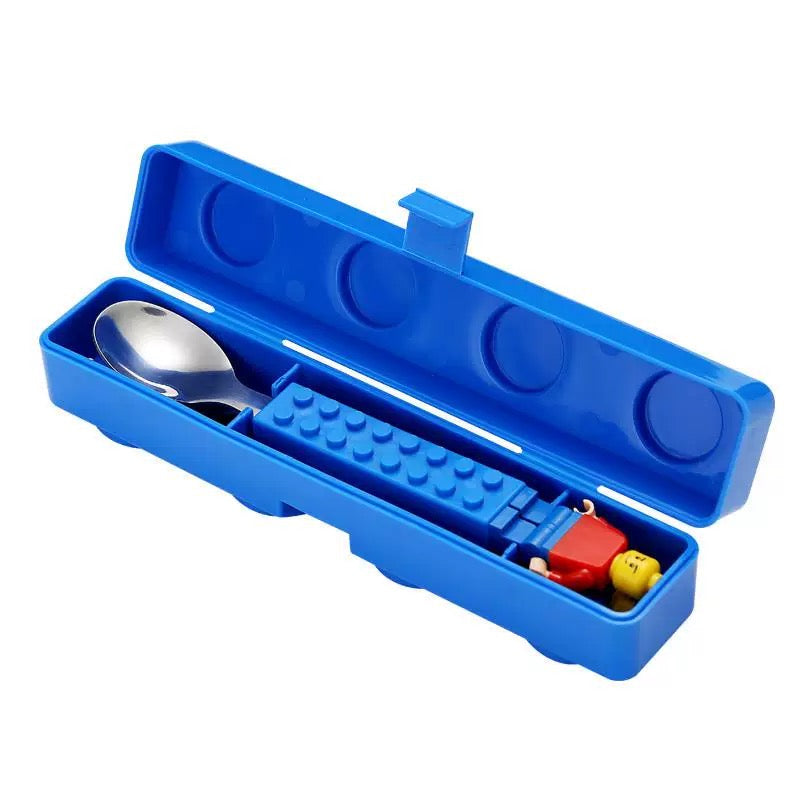 Stainless Steel Building Blocks Cutlery Set for Kids