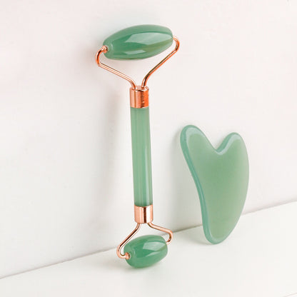 Facial Toning & Massage Beauty Tool (Roller + Guasha Set)