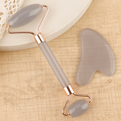 Facial Toning & Massage Beauty Tool (Roller + Guasha Set)
