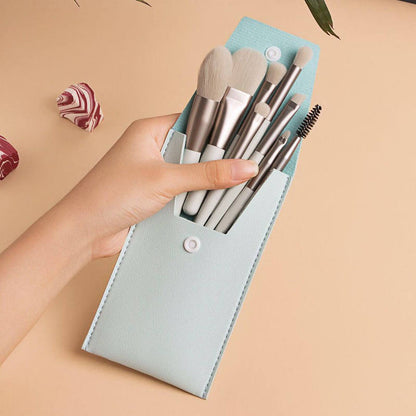 8pc Makeup Brush Set with carry case