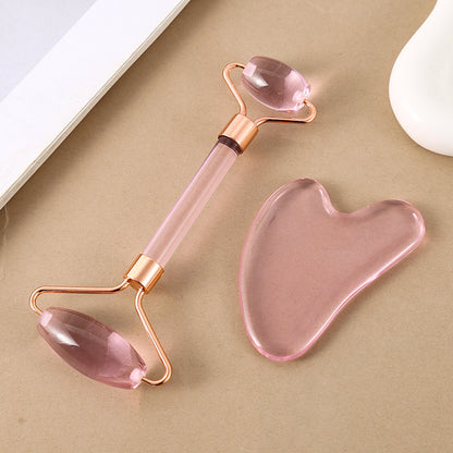 Facial Toning & Massage Beauty Tool (Roller + Guasha Set)