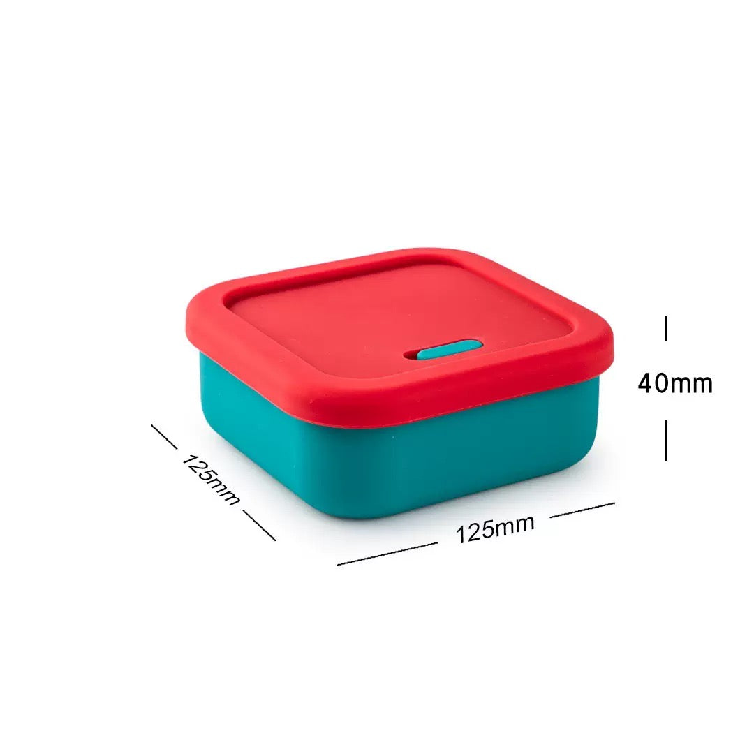 Silicone Food Storage Containers With Exhaust Valve-Food Grade BPA Free Reusable.