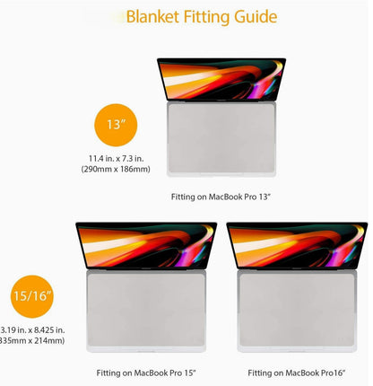 NPK Keyboard Imprint Protection Microfibre Blanket Cleaning Cloth for MacBook Air and MacBook Pro Series