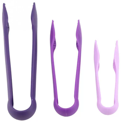 3pc Sturdy Kitchen Tong Set (6/8/10 inch)