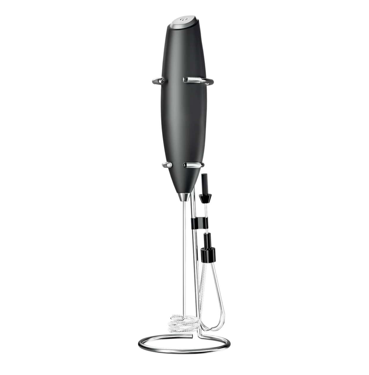 2-in-1 Milk Frother & Egg Whisk with Stand