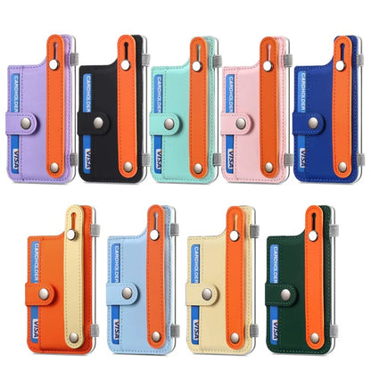 Transparent iPhone case with Stick on Card wallet