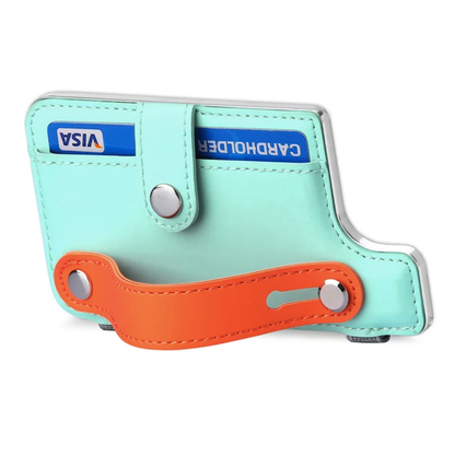 Transparent iPhone case with Stick on Card wallet