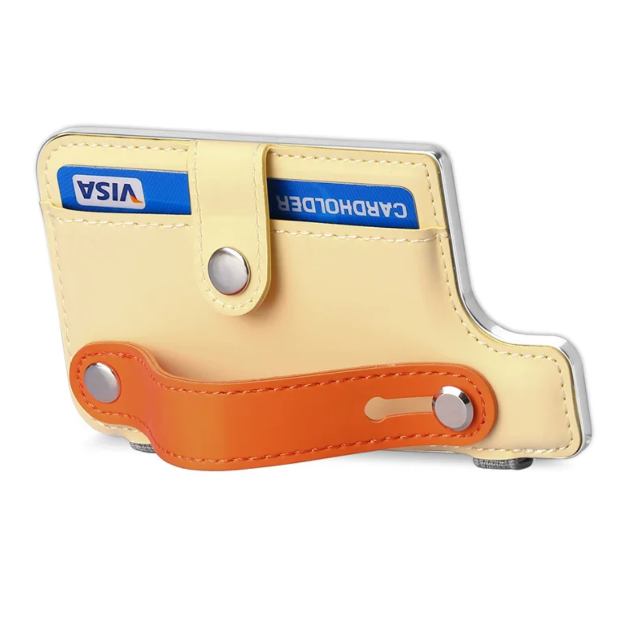 Transparent iPhone case with Stick on Card wallet