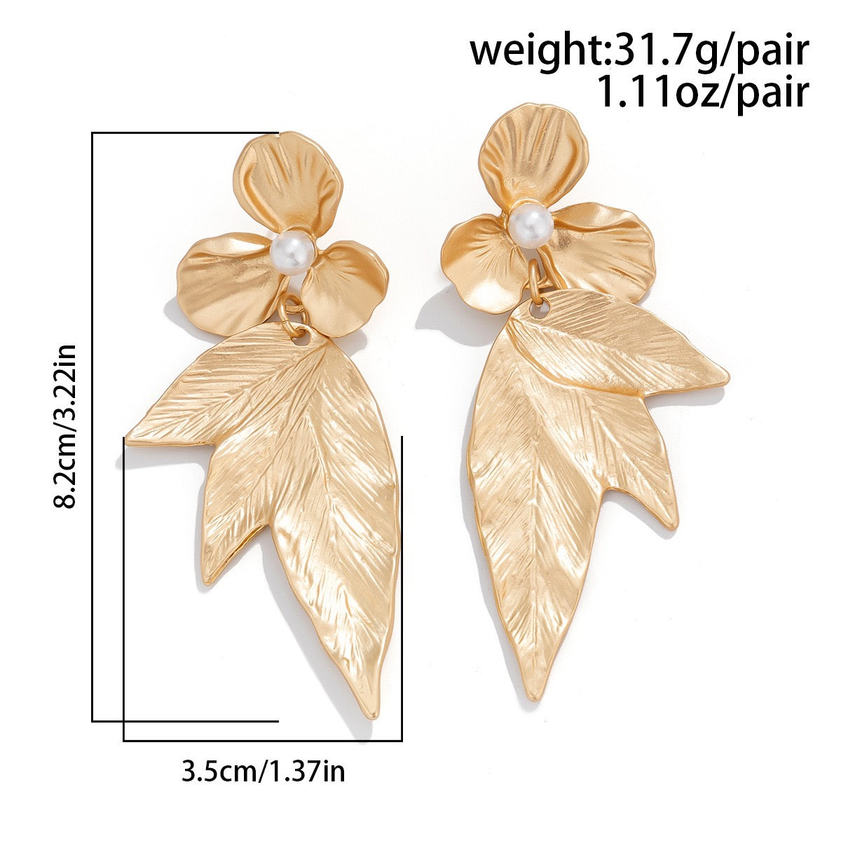 Aurora Leaves Hypoallergenic Anti-Tarnish Earring