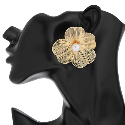 Sunlit Flora Oversized Hypoallergenic Anti-Tarnish Earring