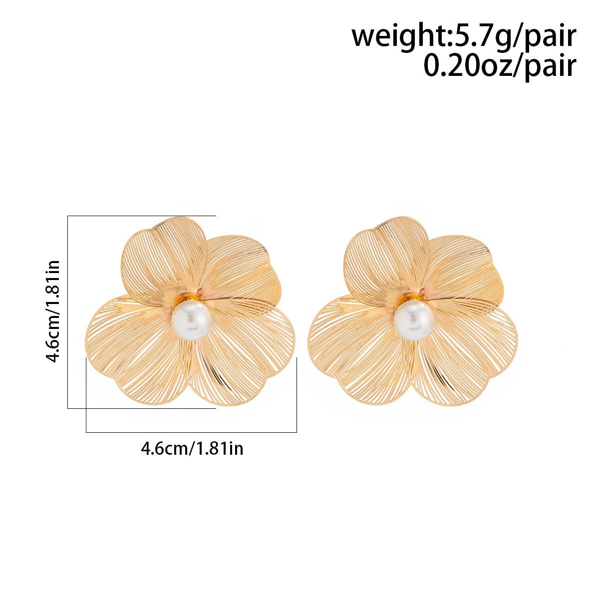 Sunlit Flora Oversized Hypoallergenic Anti-Tarnish Earring