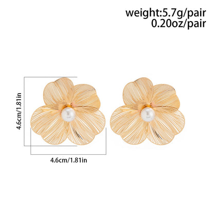 Sunlit Flora Oversized Hypoallergenic Anti-Tarnish Earring