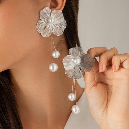 Sunlit Flora Oversized Dangle Hypoallergenic Anti-Tarnish Earring