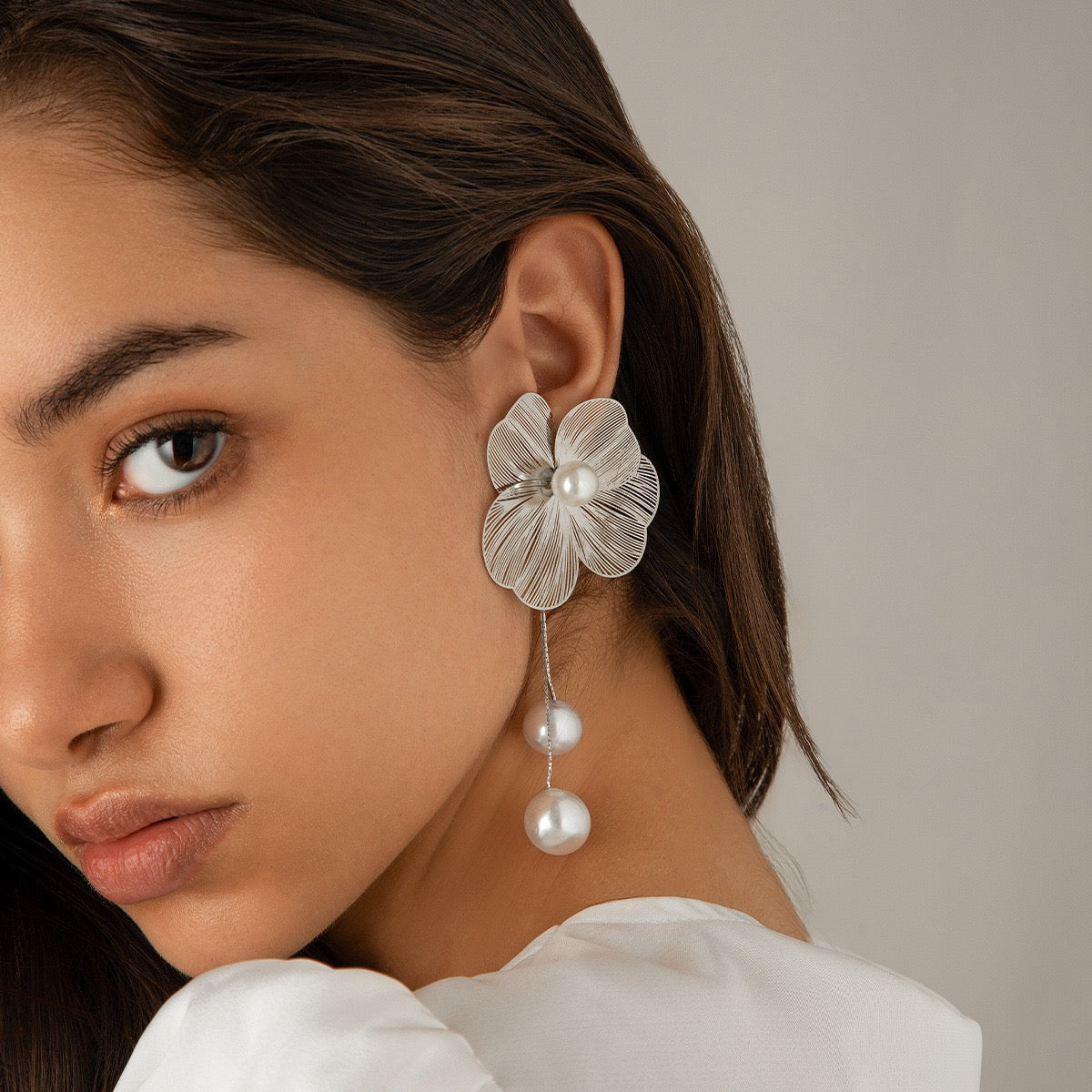 Sunlit Flora Oversized Dangle Hypoallergenic Anti-Tarnish Earring