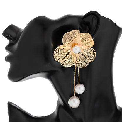 Sunlit Flora Oversized Dangle Hypoallergenic Anti-Tarnish Earring