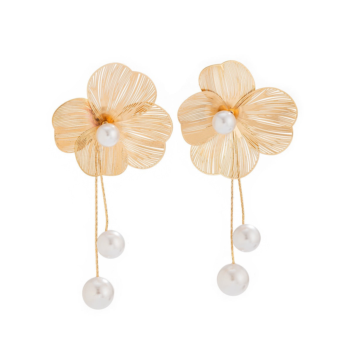 Sunlit Flora Oversized Dangle Hypoallergenic Anti-Tarnish Earring