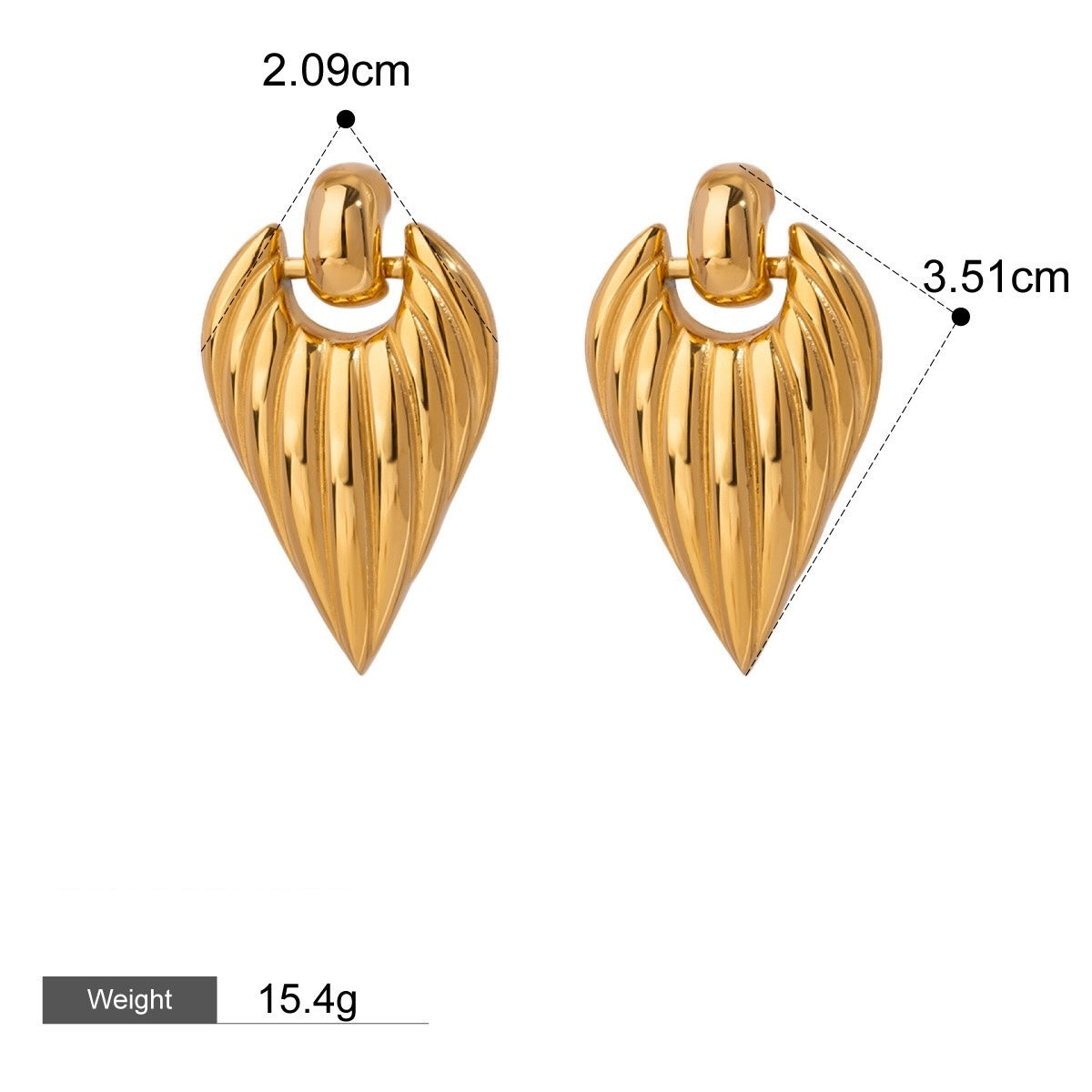 Lustrous Legacy Series Waterproof/ Hypoallergenic Anti-tarnish Earrings