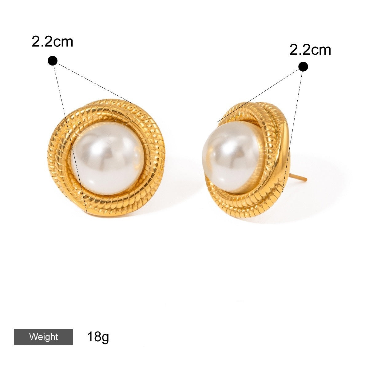 Lustrous Legacy Series Waterproof/ Hypoallergenic Anti-tarnish Earrings