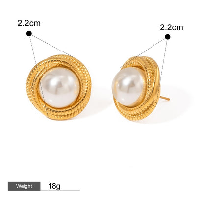 Lustrous Legacy Series Waterproof/ Hypoallergenic Anti-tarnish Earrings