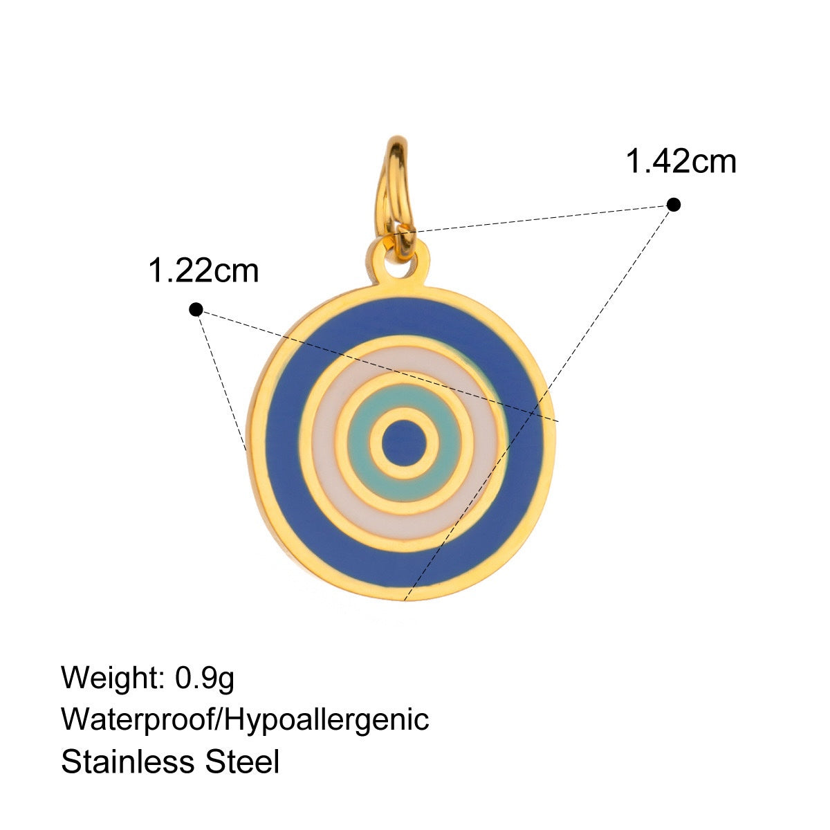 Trinket Trove Gold Plated Stainless Steel Hypoallergenic Pendants / Charms Series & Paper clip Link Chain Optional