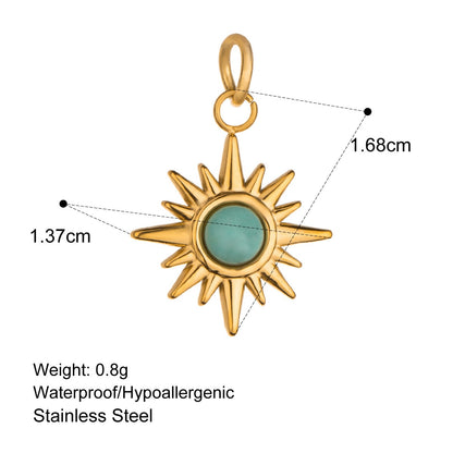 Trinket Trove Gold Plated Stainless Steel Hypoallergenic Pendants / Charms Series & Paper clip Link Chain Optional