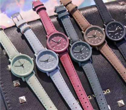 Inschic Minimalist Design Women Pastel Watches