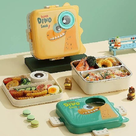 Dino Design Bento Stainless Steel Lunch Box