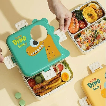 Dino Design Bento Stainless Steel Lunch Box