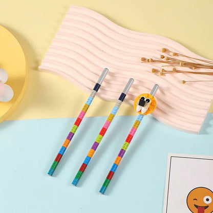 UP TOP Lego DIY Puzzle Pencil Set (Pack of 1)