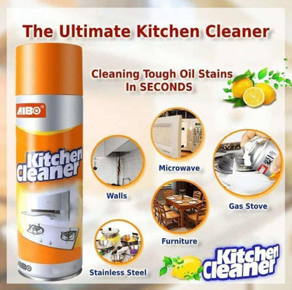 Water Based 500ml Magic Kitchen Foam Spray Cleaner Non-toxic Non Flammable The Spray Penetrates & Removes Stubborn Grease Or Stains Effortlessly